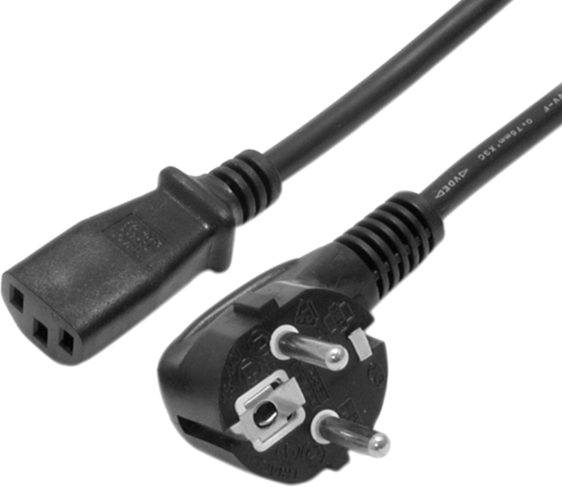 Kabel zasilający wt - C13 1,8 m czarny