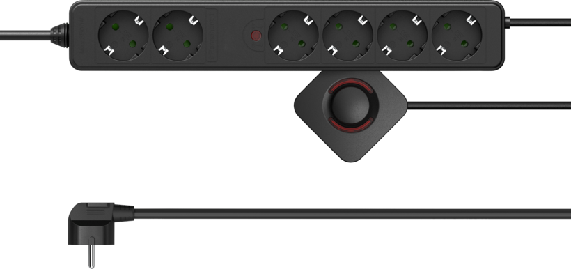Power Strip 6-way 1.5m Foot Switch