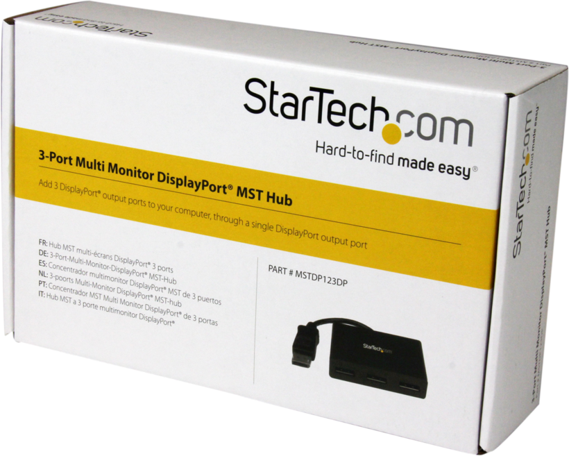 Hub StarTech DisplayPort - 3x DP MST