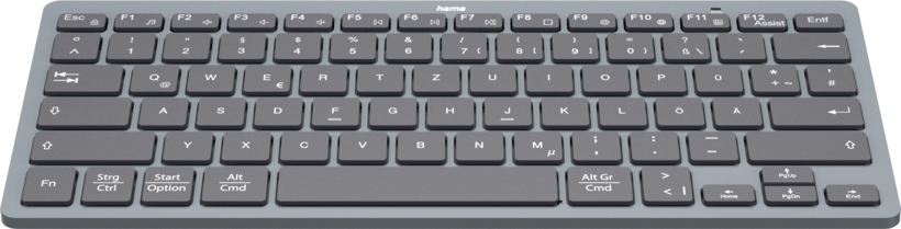 Hama Travel 400 Tastatur grau/schwarz