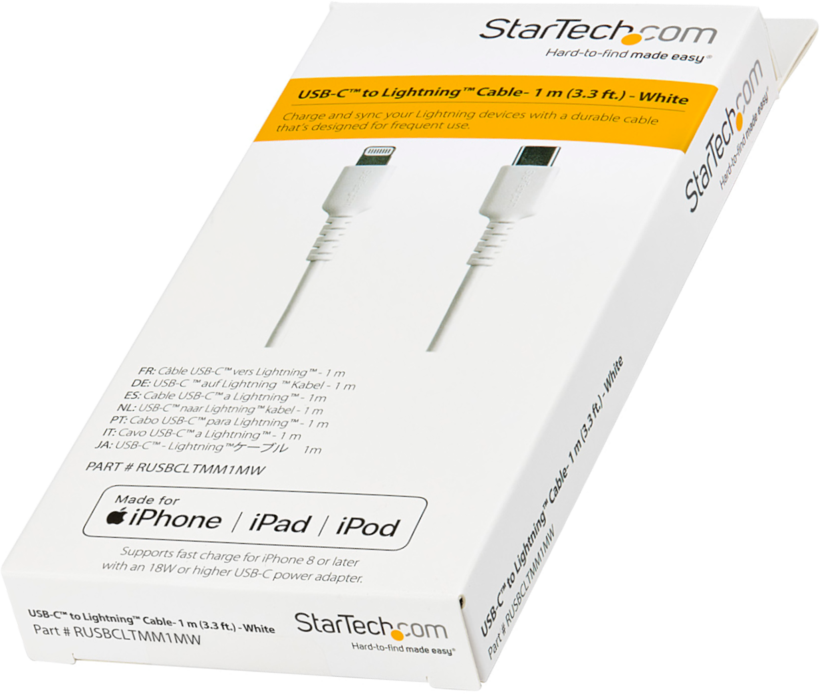 Kabel StarTech USB typ C - Lightning 1 m