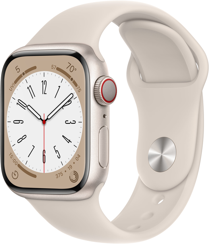 Apple Watch S8 GPS+LTE 41mm alu. bl. es.