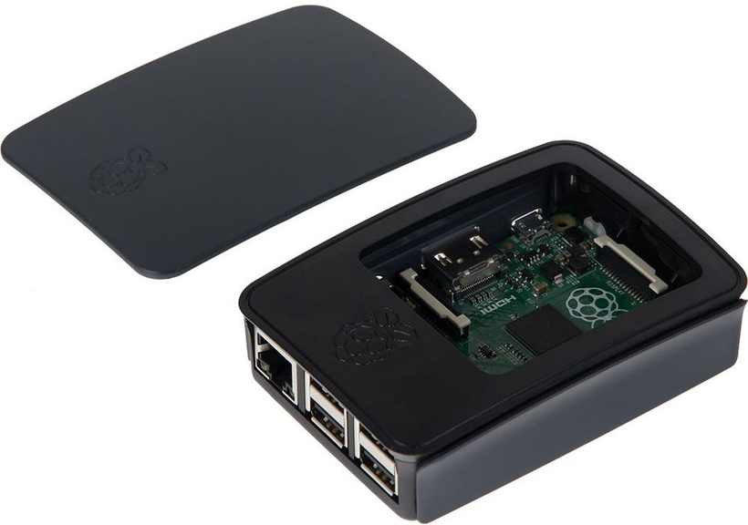 Raspberry Pi 3 Gehäuse schwarz