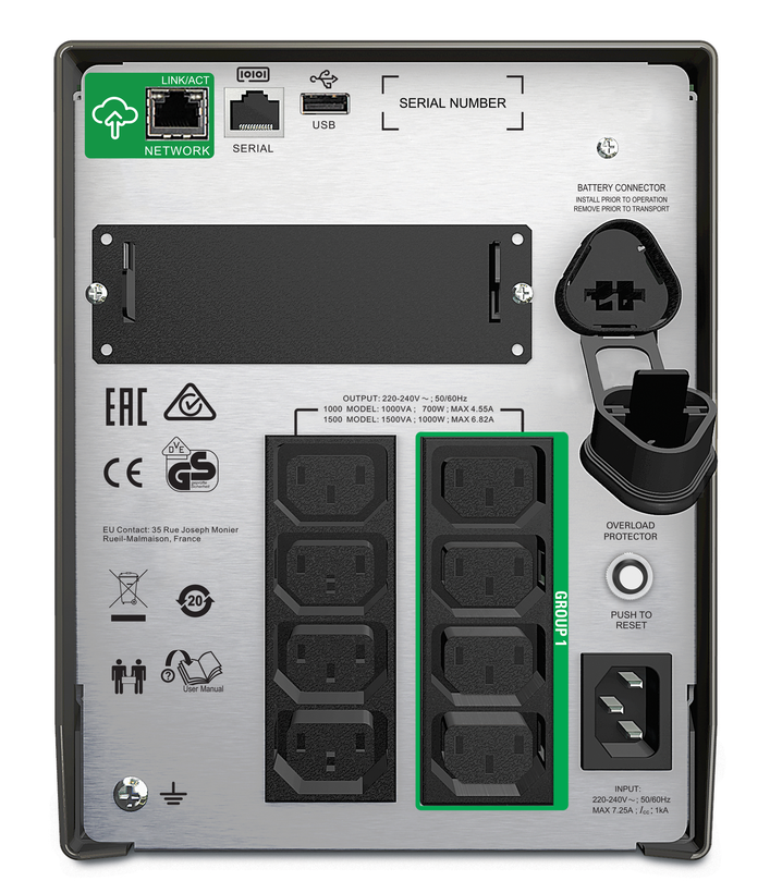 UPS 1.000 VA LCD SC 230 V APC Smart UPS