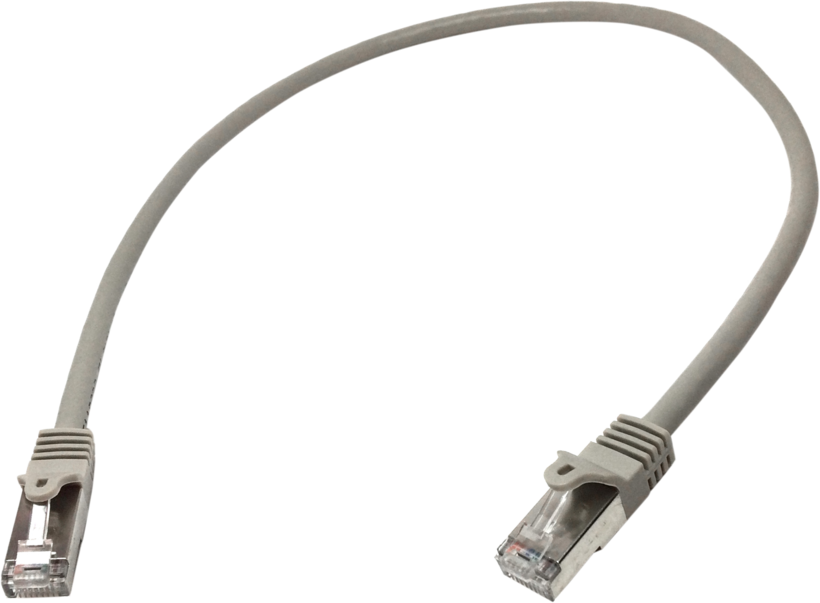 Patch Cable RJ45 S/FTP Cat6 0.5m Grey