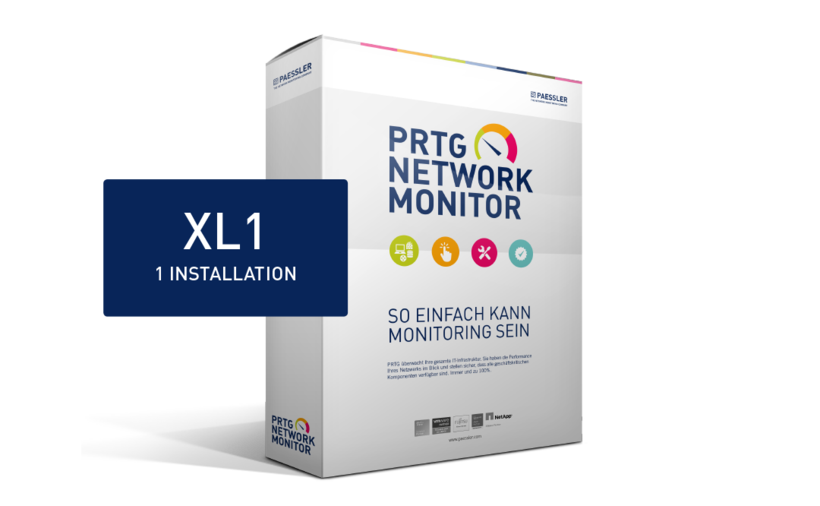 Paessler PRTG Network Monitor Upgrade inkl. Maintenance 12 Monate von 500 Sensoren auf XL 1