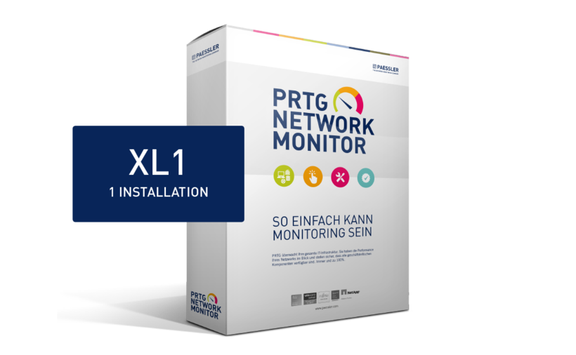 Paessler PRTG Network Monitor Upgrade incl. Maintenance 12 months from 100 Sensors to XL 1