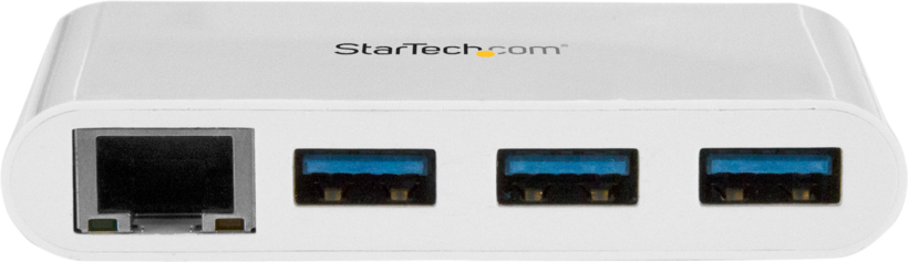 Hub USB 3.0 StarTech 3 ports+GbE