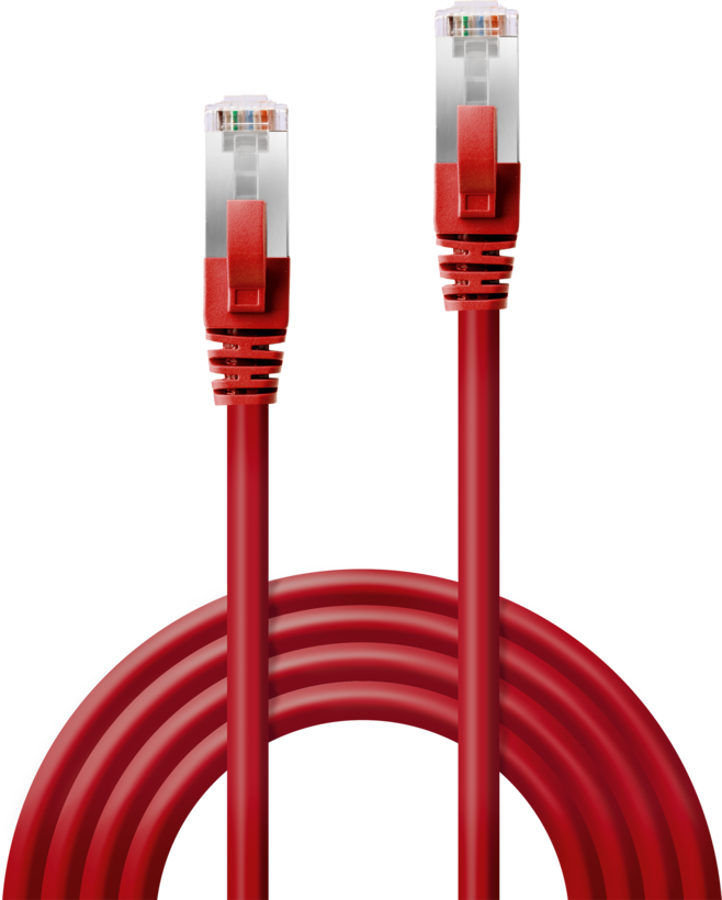 Cavo patch S/FTP RJ-45 Cat6 5 m rosso