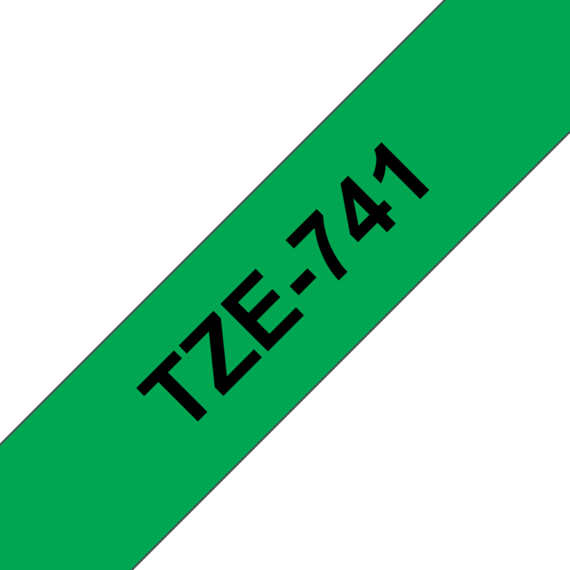 Brother TZe-741 18mmx8m Label Tape Green