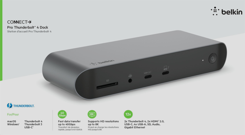 Docking Belkin Thunderbolt4 Pro