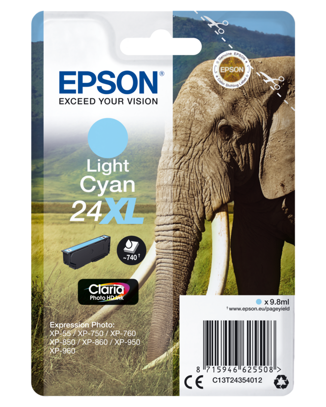 Tinteiro Epson 24XL ciano-claro