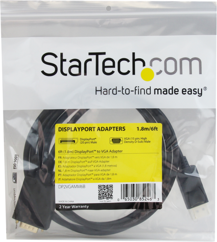 StarTech DisplayPort - VGA Cable 1.8m