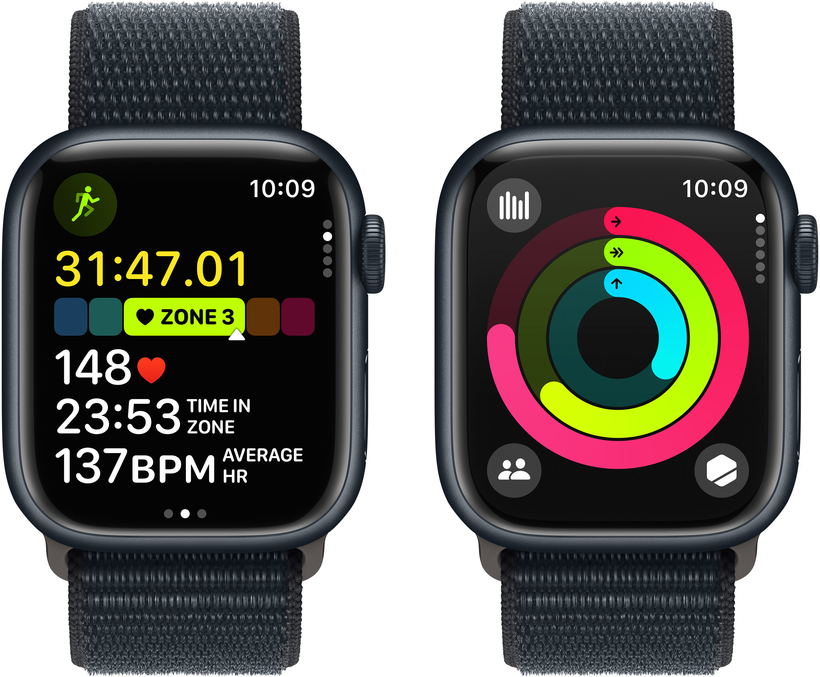 Apple Watch S9 GPS 45mm alu éjfekete