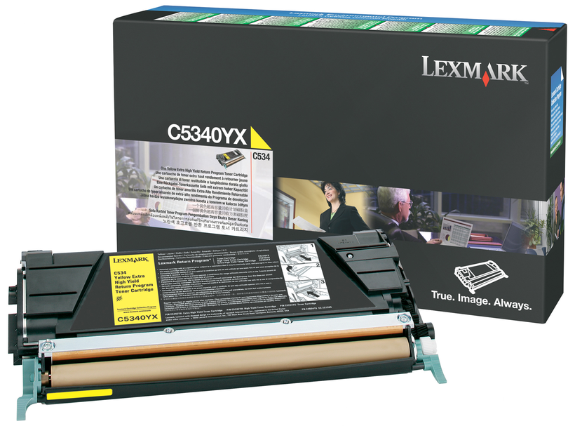 Toner devolução Lexmark C534 amarelo