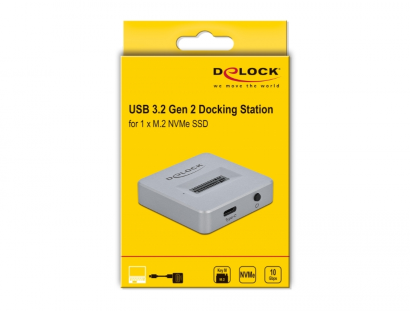 Dokov. stanice Delock M.2 PCIe SSD USB C