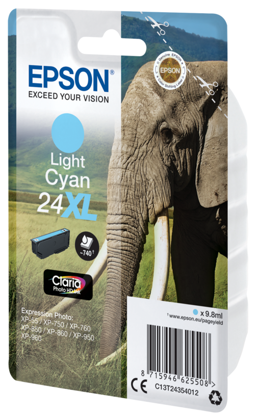 Tinteiro Epson 24XL ciano-claro
