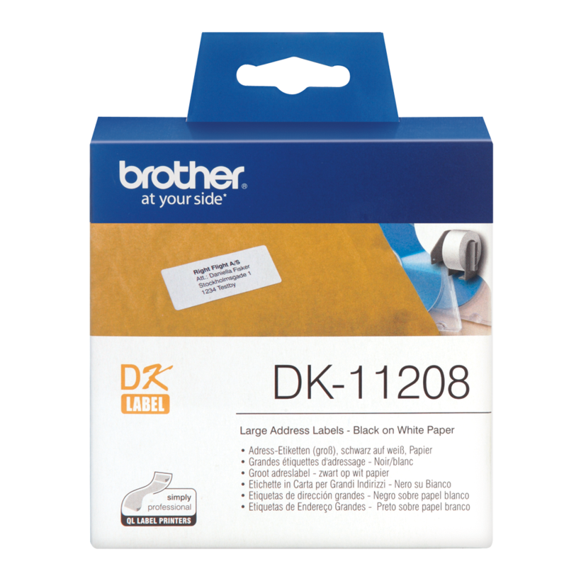 Brother 38x90mm Address Labels White