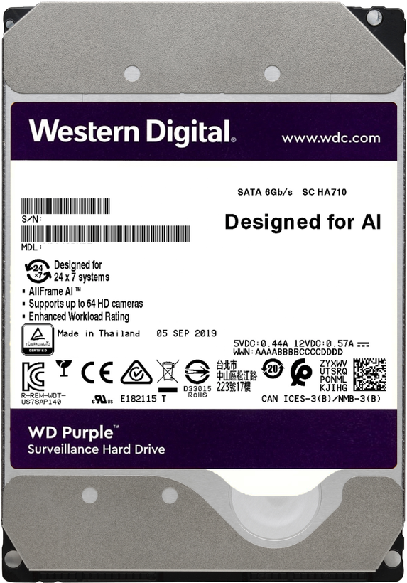 WD Purple Pro 8 TB HDD