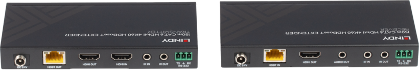Extender HDMI & IR Cat6 LINDY 150 m