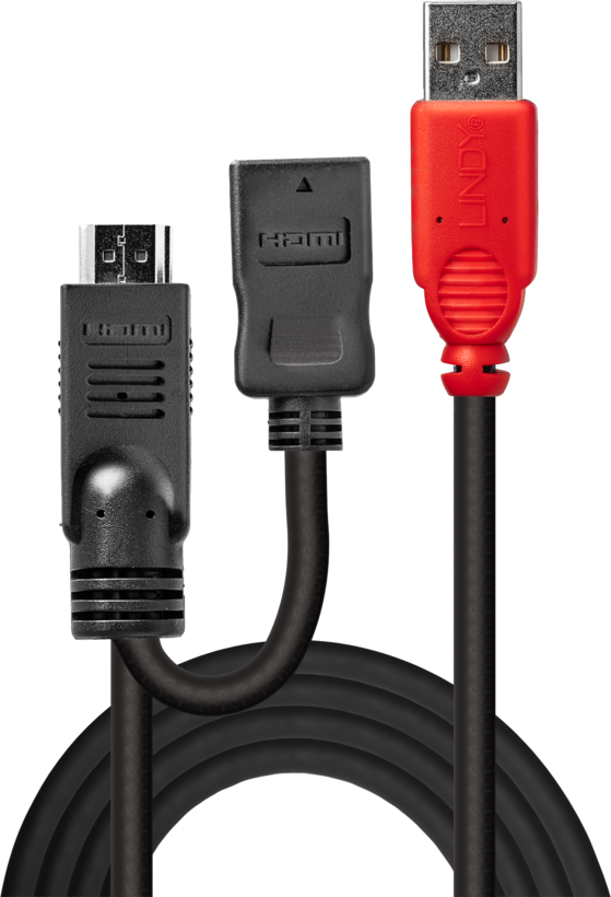 LINDY HDMI(A) + Strom Adapter