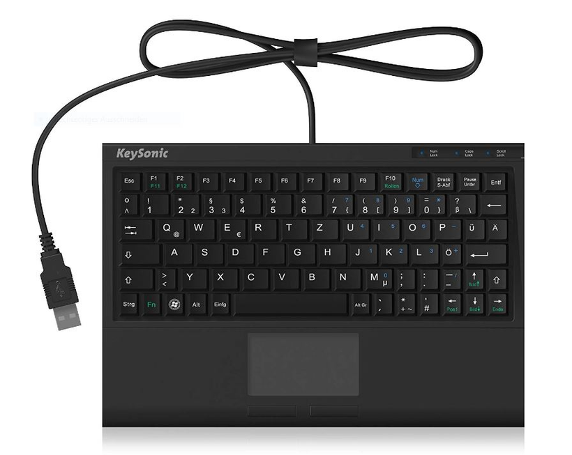 KeySonic ACK-3410 Mini Tastatur schwarz