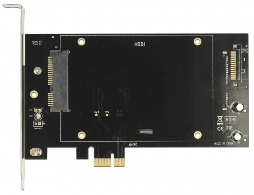 Adaptér Delock PCI Express 2x HDD/SSD