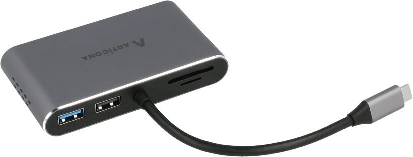 Adapter 8-in-1 USB-C-2x HDMI/RJ45/USB/SD