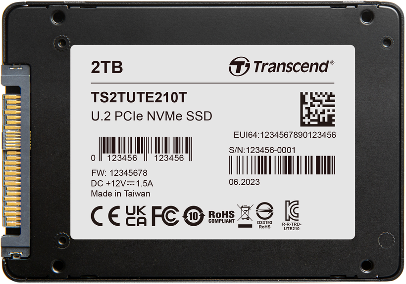 Transcend UTE210T PCIe U.2 2 TB SSD