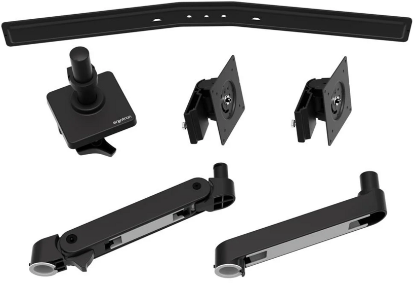 Ergotron LX Pro Direct Dual Desk Arm Bl