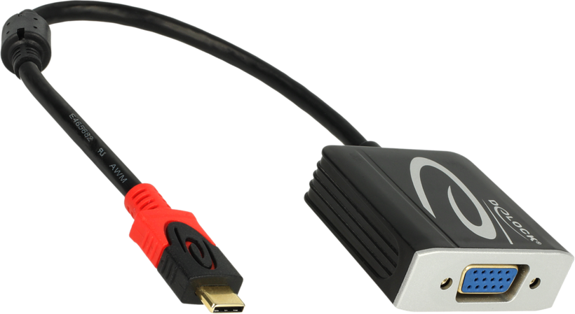 Adapter USB Typ C St - VGA (HD15) Bu