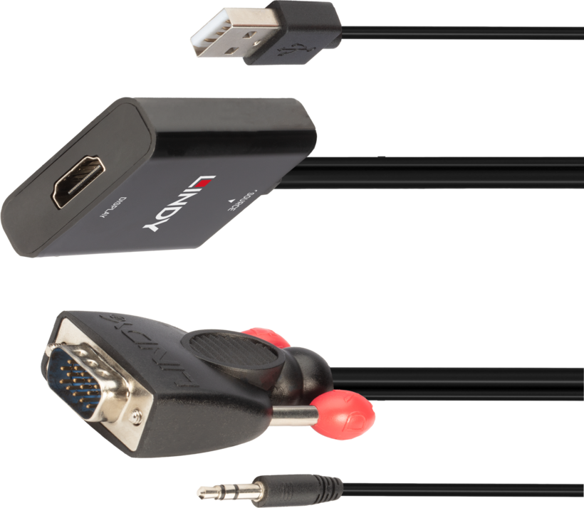 Adattatore VGA+audio - HDMI LINDY