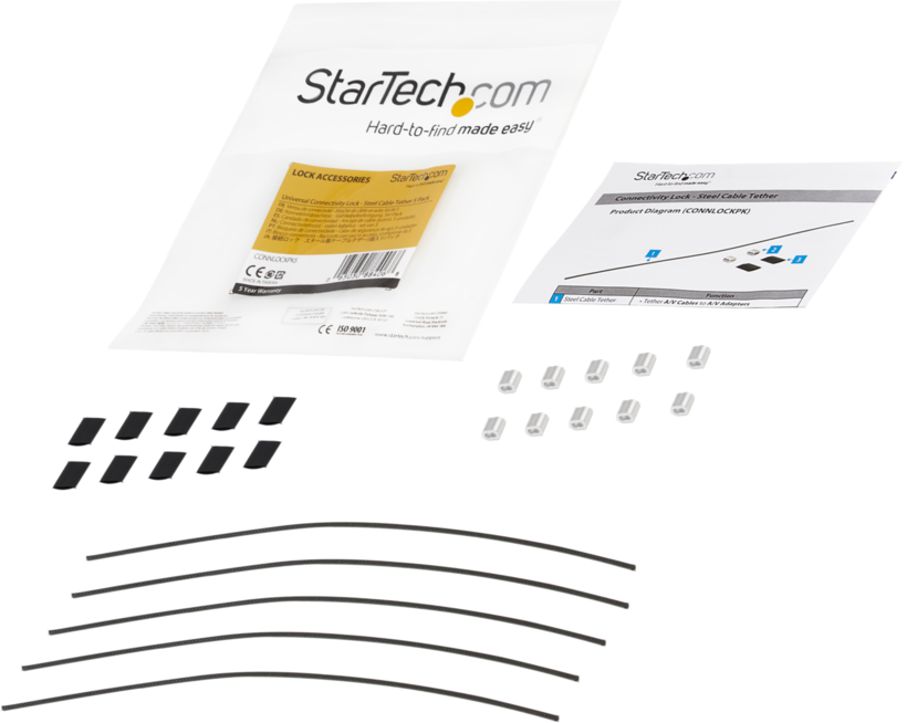 StarTech Security Cable Tethers 5pcs