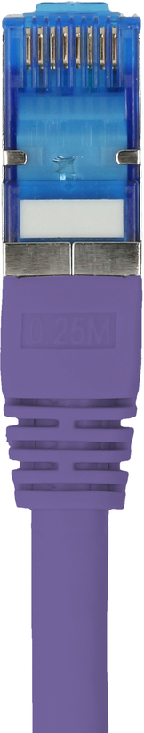Patch Cable RJ45 S/FTP Cat6a 7.5 m Purp.
