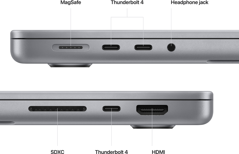 Apple MacBook Pro 14 M2Max 32/1TB grau
