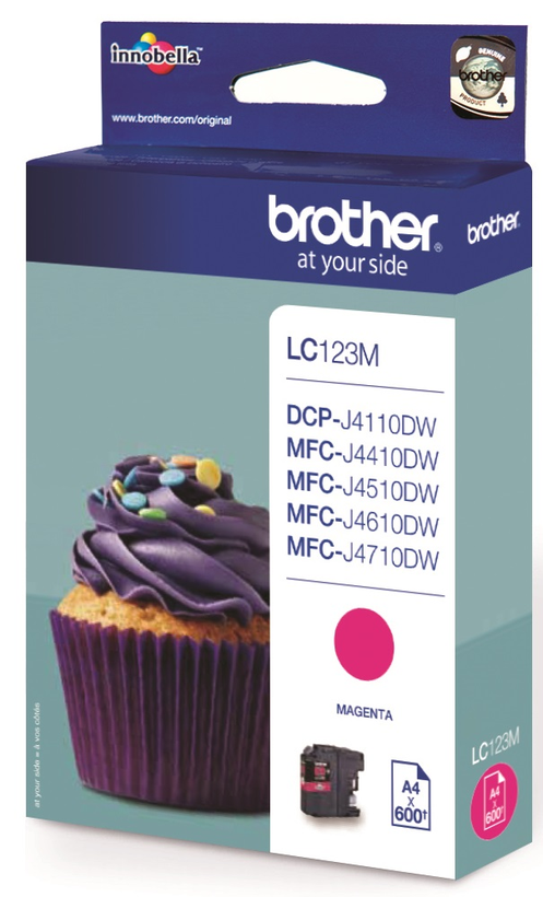 Brother LC-123M Tinte magenta