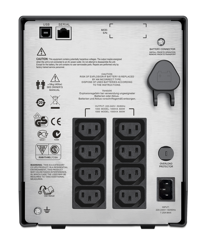 APC Smart-UPS SMC 1000VA LCD, USV 230V