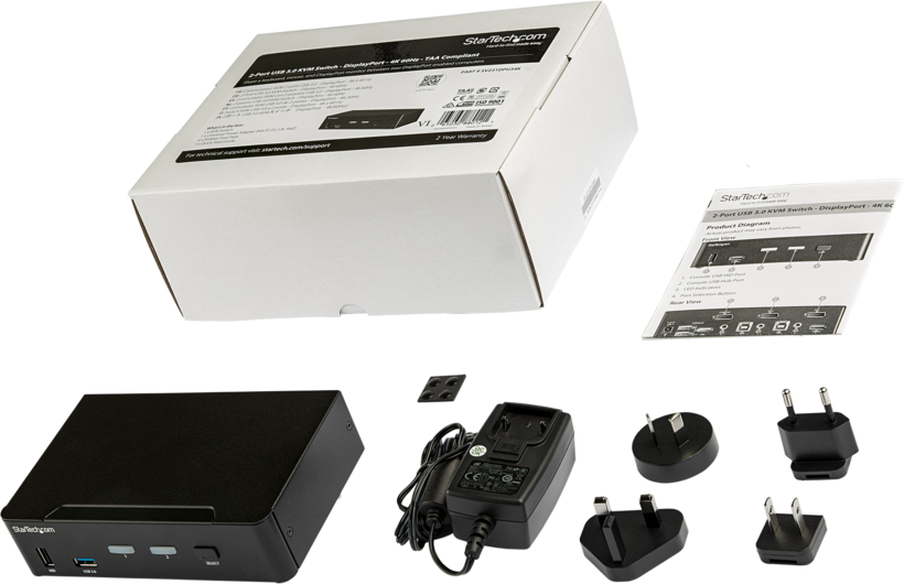 StarTech Przeł. KVM DisplayPort 2-port