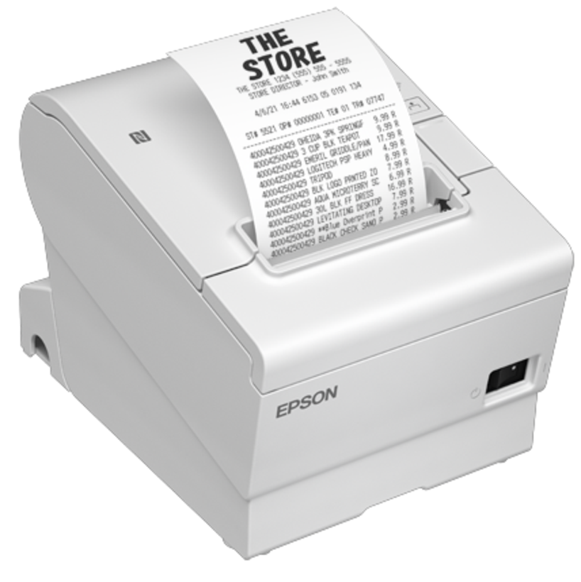 POS Epson TM-T88VII Ethernet, blanc