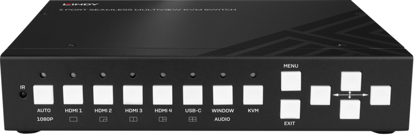 Switch KVM LINDY HDMI/tipo C 5 puertos