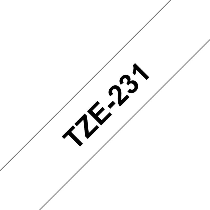 Brother TZe-231 12mmx8m Label Tape White