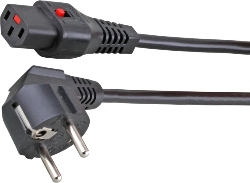 Power Cable Power/m - C13/f Lock 3m Blck