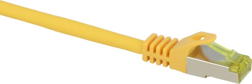 Câble patch RJ45 S/FTP Cat6a 0,25m jaune