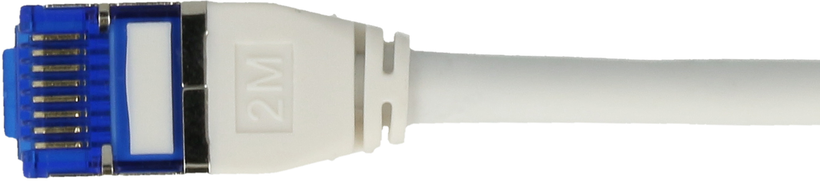 Câble patch RJ45 S/FTP Cat6a 7,5 m blanc
