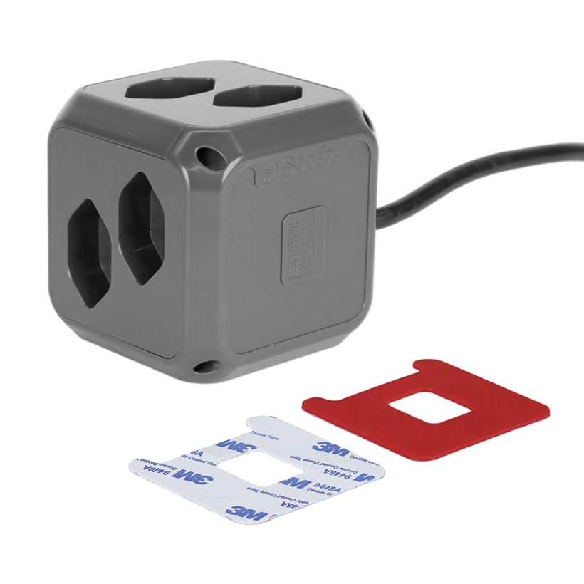 Steffen CUBE Steckdosenwürfel 8xT13