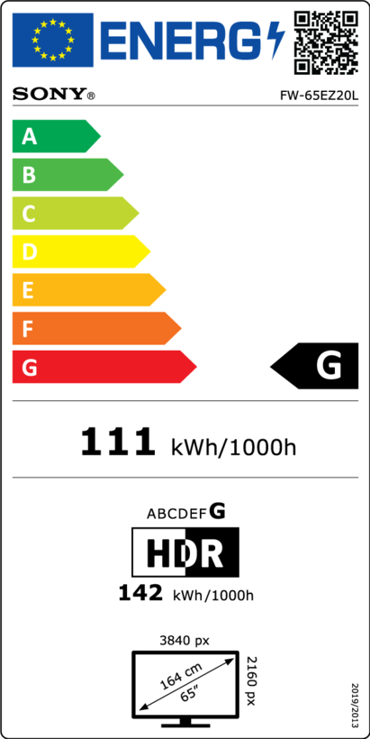 Sony Bravia FW-65EZ20L Signage Display