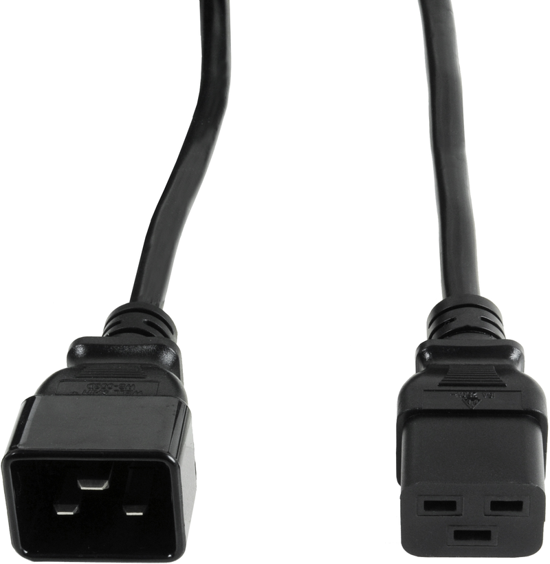 Power Cable C20/m - C19/f 2.5m Black