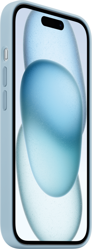 Funda silicona Apple iPhone 15 azul