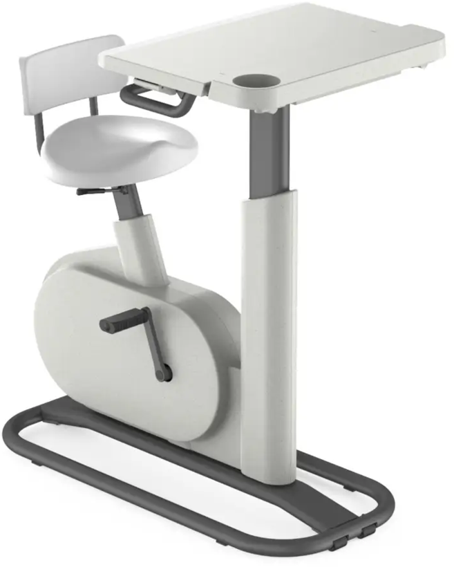 Exercise bike hot sale desk