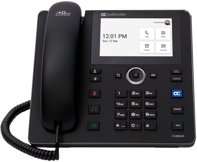 AudioCodes C455HD Teams Desktop Telefon